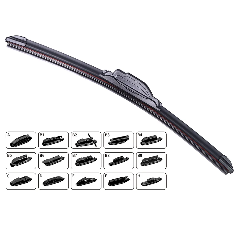 Front Flat Wiper Blades Sport Series with PE Refill Holders S704（G74）