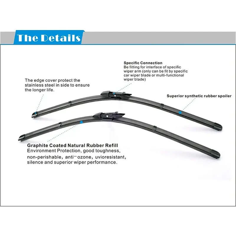 Bosoko Front Exclusive Wiper Blades AC50 Details