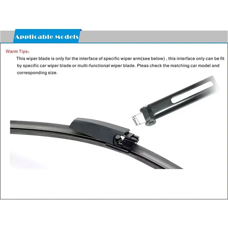 Bosoko Front Exclusive Wiper Blades AC52 Details