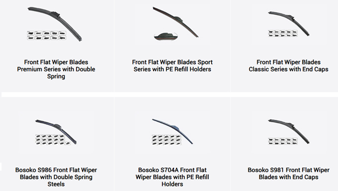 car flat wiper blades